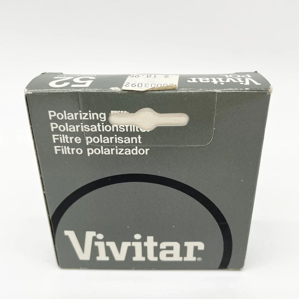 Vivitar 52mm Polarizing Filter Camera Lens Photography Polarisation Vintage‎